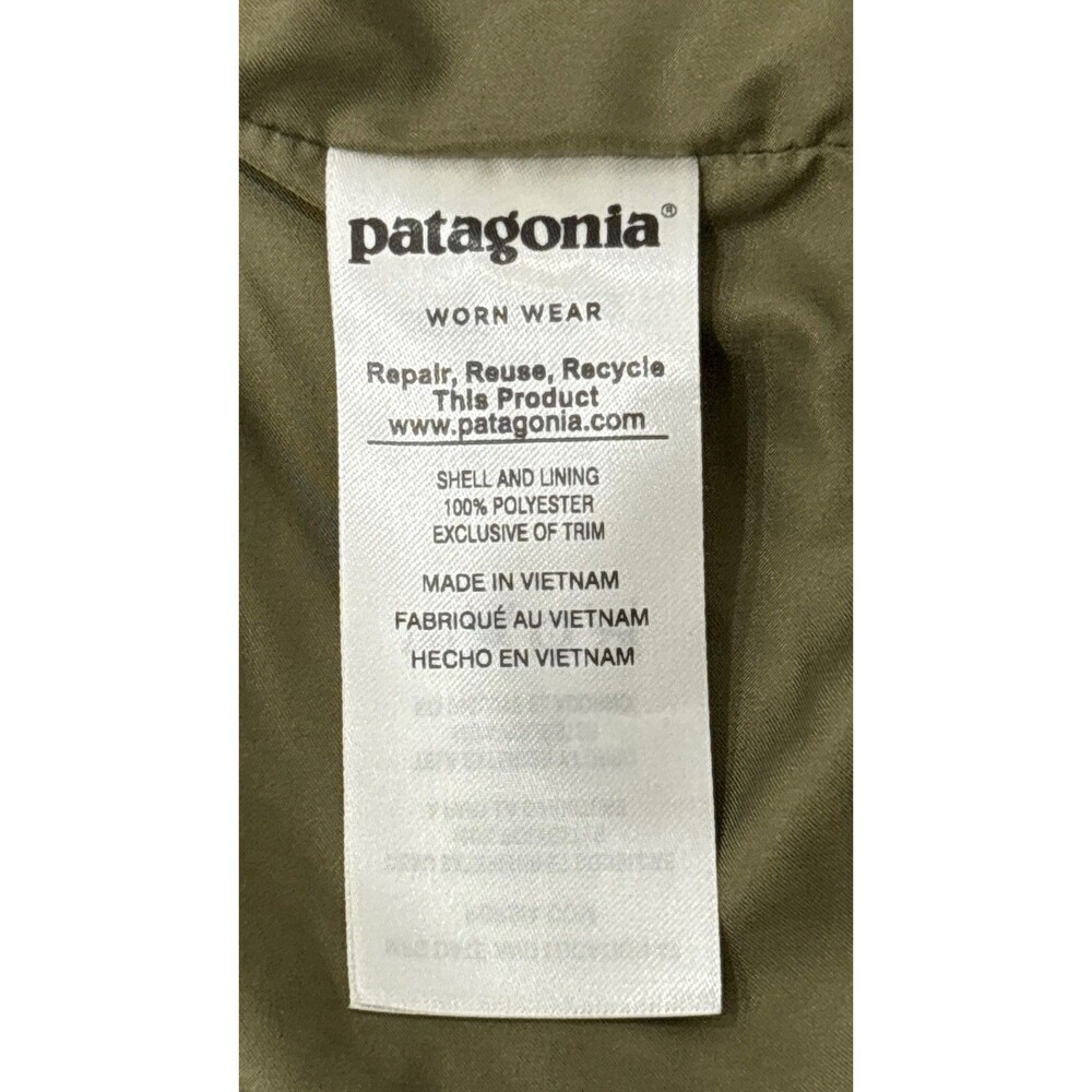 Patagonia Vest Womens Medium Green Fleece Los Gatos Full Zip Sherpa Outdoor - Picture 10 of 12